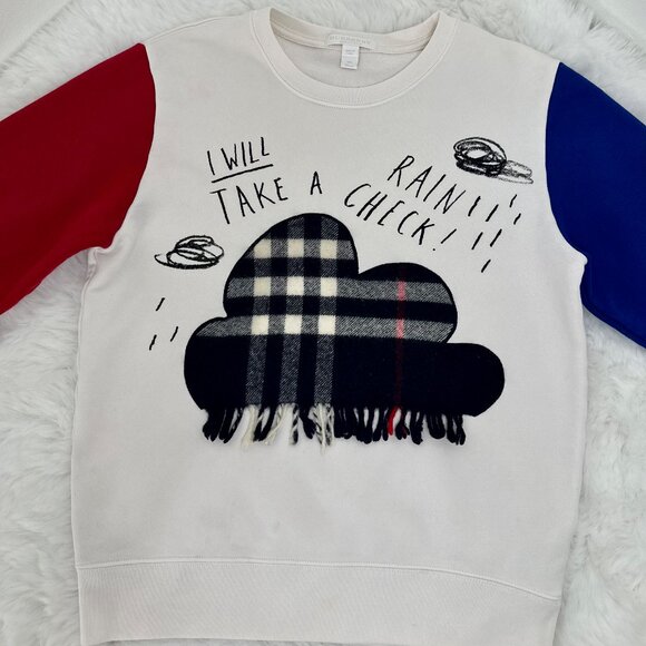 Burberry “Rain Check” Graphic Sweatshirt - Picture 1 of 9